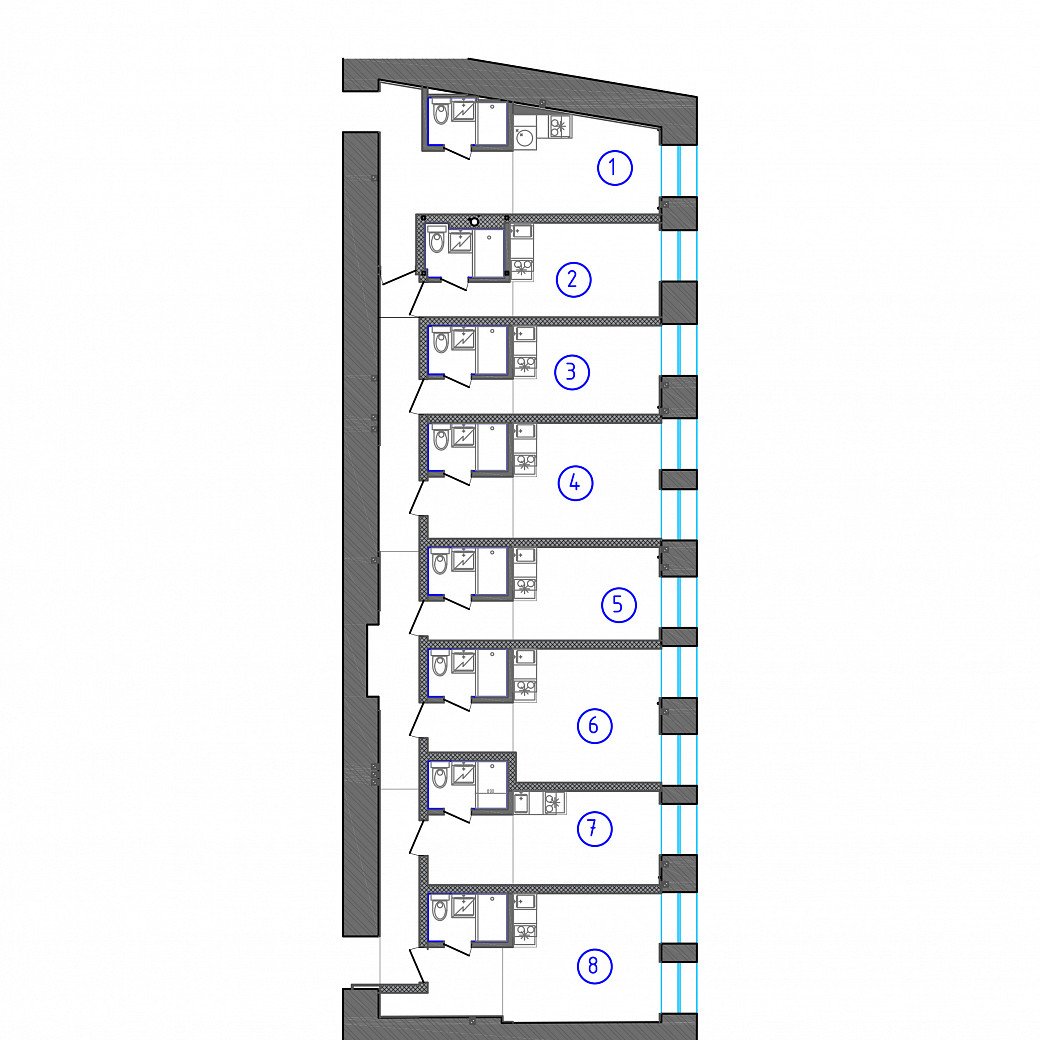 2 СТУДИЯ - 17,26 м² - Синопская набережная 32-35 | МЕТРЫ ОПТОМ